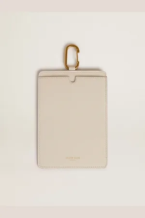 Golden Goose Porta Documento Di Colore Bianco Vissuto