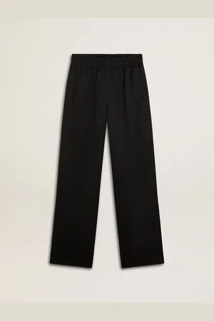 Golden Goose Pantalone Jogging Da Donna In Lana Leggera Di Colore Nero