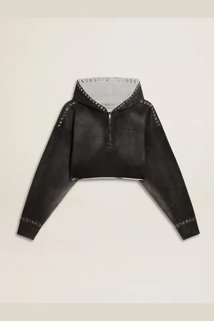 Golden Goose Felpa Cropped Color Grigio Dall