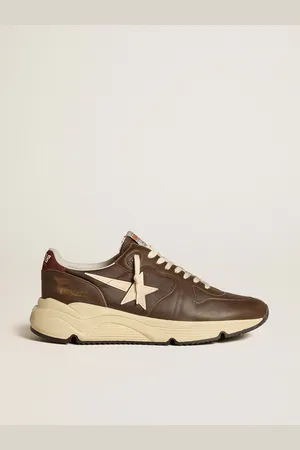 Golden Goose Running Sole In Nylon E Pelle Con Stella In Tpu E Talloncino In Nabuk
