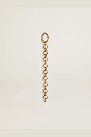 Golden Goose Charm In Ottone A Forma Di Catena Color Oro Antico