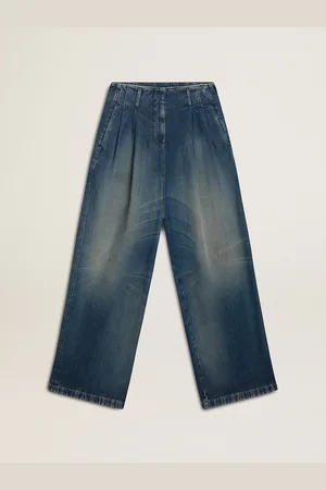 Golden Goose Jeans Cny Da Donna Ampio Dal Lavaggio Medio