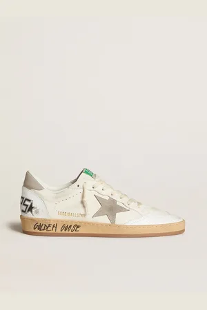 Golden Goose Ball Star In Nappa Con Stella E Talloncino In Nabuk Grigio
