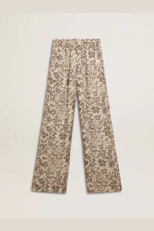 Golden Goose Pantalone Jogging Da Donna Con Stampa Floreale