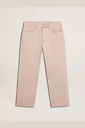 Golden Goose Jeans Da Uomo Dyed Di Colore Rosa
