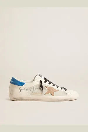 Golden Goose Super-star Uomo Con Inserti In Suede E Stella In Pelle Stampa Lucertola