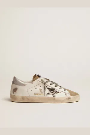Golden Goose Super-star Donna Con Stella In Cavallino Zebrato