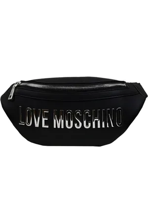 Moschino Lettering Silver marsupio