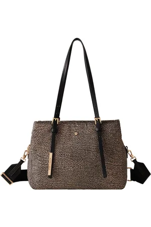 Borbonese Eco Line shoppere borsa a spalla