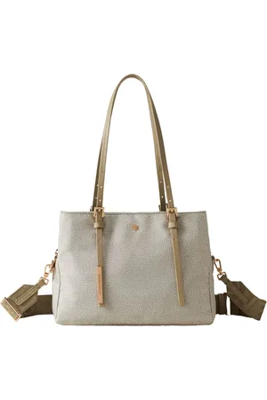 Borbonese Eco Line shoppere borsa a spalla
