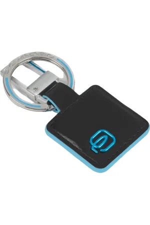 Piquadro Blue Square portachiavi con inserto in pelle