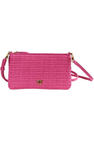 Pinko Trracolla Flat mini in rafia crochet