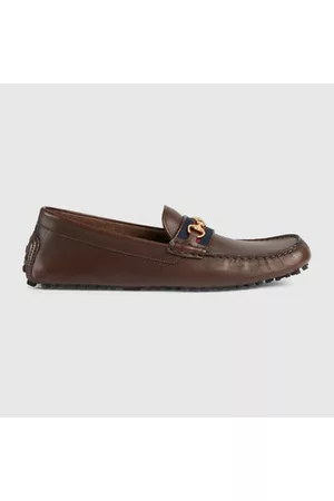 Gucci Uomo Scarpe stringate e mocassini - Mocassino Driver Uomo Con Nastro Web, Taglia 39.5 IT