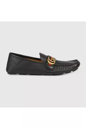 Gucci Uomo Scarpe stringate e mocassini - Mocassino Driver In Pelle Con Dettaglio Web, Taglia 40 IT