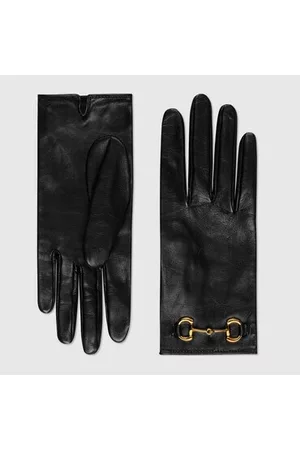 Gucci Donna Guanti - Guanti In Pelle Con Morsetto, Taglia 7