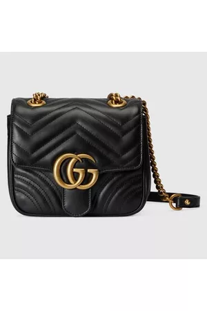 Gucci Donna Borse a mano - Mini Borsa Shopping GG Marmont In Pelle Matelassé