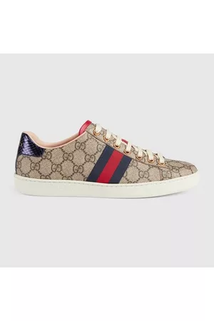 Gucci Donna Sneakers - Sneaker Ace Donna In Tessuto GG Supreme, Taglia 36.5 IT