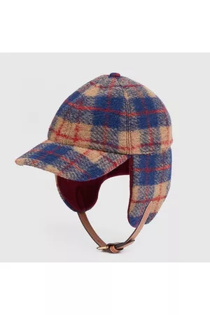 Gucci Uomo Copri orecchie - Cappello In Misto Di Lana A Quadri Con Paraorecchie, Taglia S