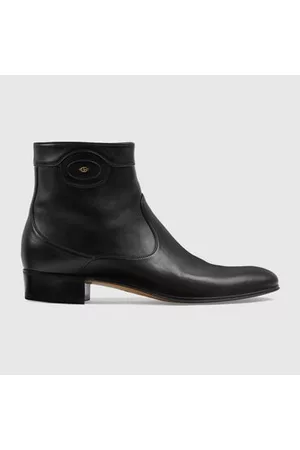 Gucci Uomo Stivaletti - Stivaletto Uomo Con Doppia G, Taglia 41.5 IT
