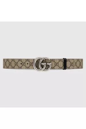 Gucci Uomo Cinture - Cintura Reversibile GG Marmont, Taglia 80