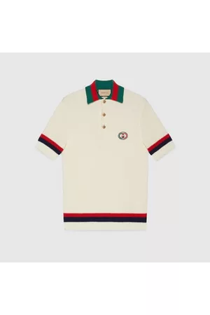 Gucci Uomo Polo - Polo In Maglia Di Cotone Con Dettagli Web, Taglia M