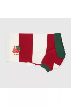 Gucci T-shirt a righe - T-shirt Per Animali A Righe Con Patch, Taglia L