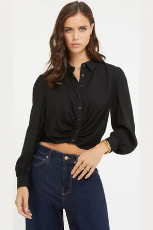Guess Camicia Cropped Animalier