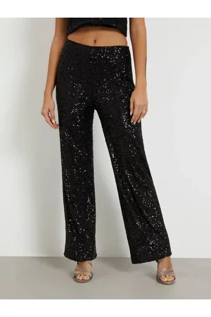 Guess Pantaloni A Palazzo Con Paillettes