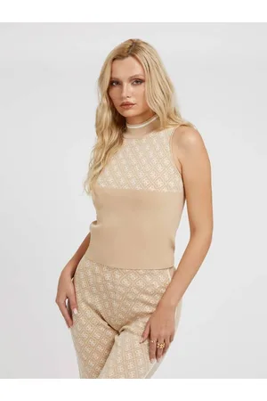 Guess Top In Maglia Con Logo 4G