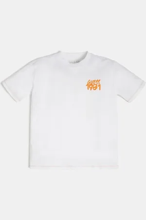 Guess T-Shirt Stampa Frontale E Posteriore
