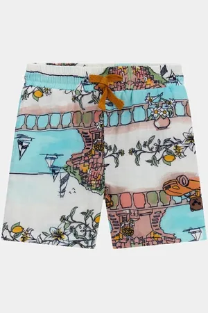 Guess Shorts Con Stampa All Over