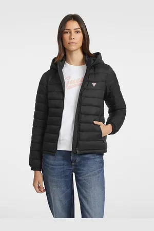 Guess Giacca Piumino Con Cappuccio In Nylon