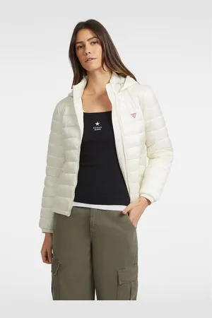 Guess Giacca Piumino Con Cappuccio In Nylon