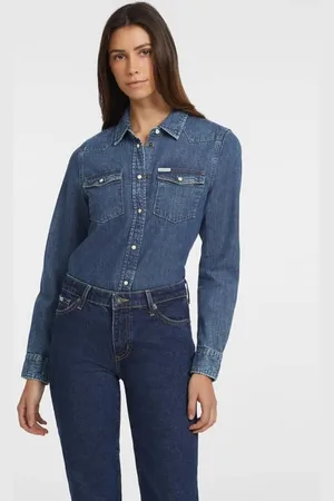 Guess Camicia Jeans Vestibilità Slim A Manica Lunga