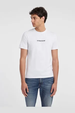 Guess T-Shirt Vestibilità Slim Con Logo Ricamato