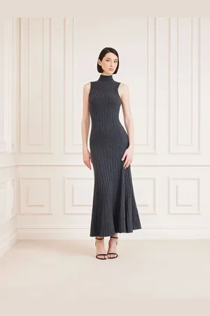Guess Abito Lungo In Cachemire Marciano