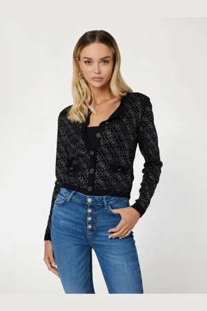 Guess Cardigan Con Logo 4G E Paillettes