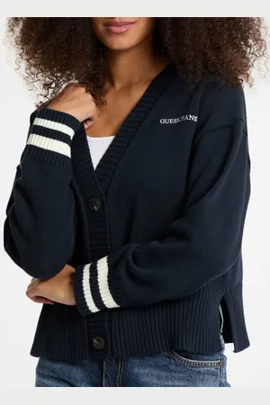 Guess Cardigan Varsity Logo Ricamato