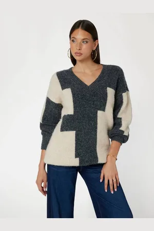 Guess Maglione Pullover Con Intarsi Misto Lana