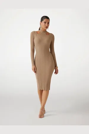 Guess Abito Midi A Costine Marciano