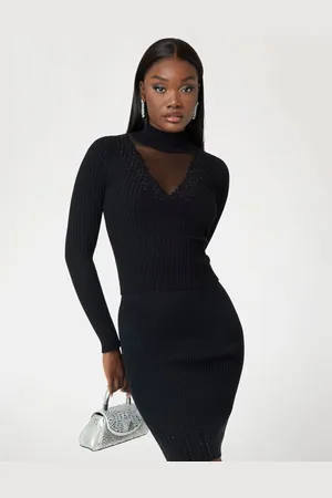 Guess Maglione A Costine Con Strass