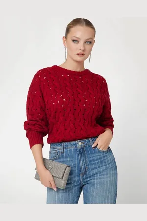 Guess Maglione A Trecce In Misto Lana