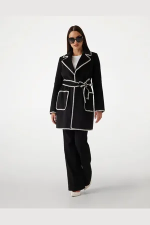 Guess Cappotto A Vestaglia In Misto Lana