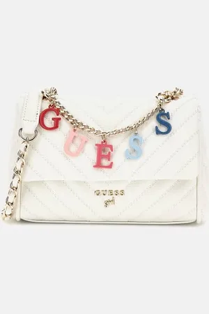 Guess Borsa Tracolla Con Catena Lettering