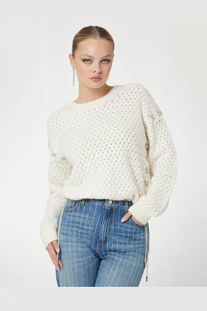 Guess Maglione A Trecce In Misto Lana