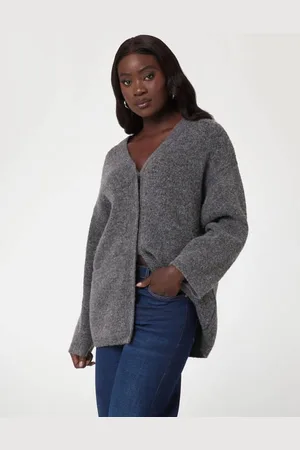 Guess Cardigan Lungo In Misto Lana Di Alpaca