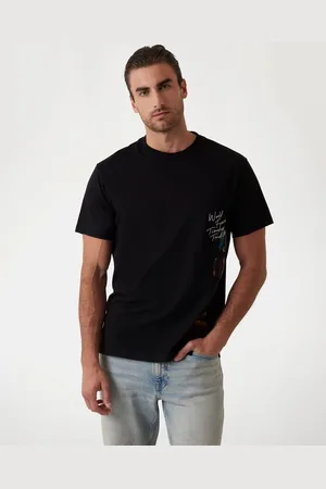 Guess T-Shirt Con Logo Verticale