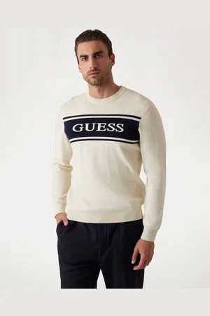 Guess Maglione Con Logo Bicolore