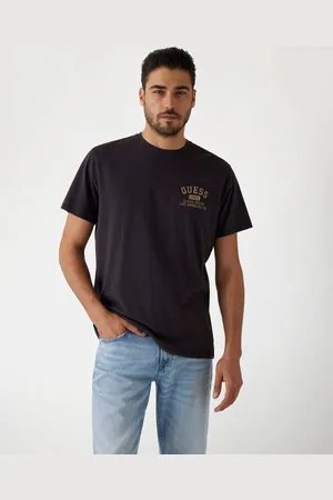 Guess T-Shirt Stampa Con Logo Piccolo