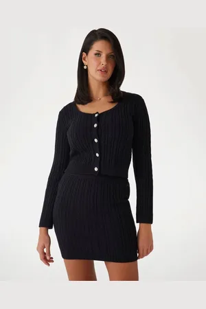 Guess Cardigan A Trecce In Misto Lana